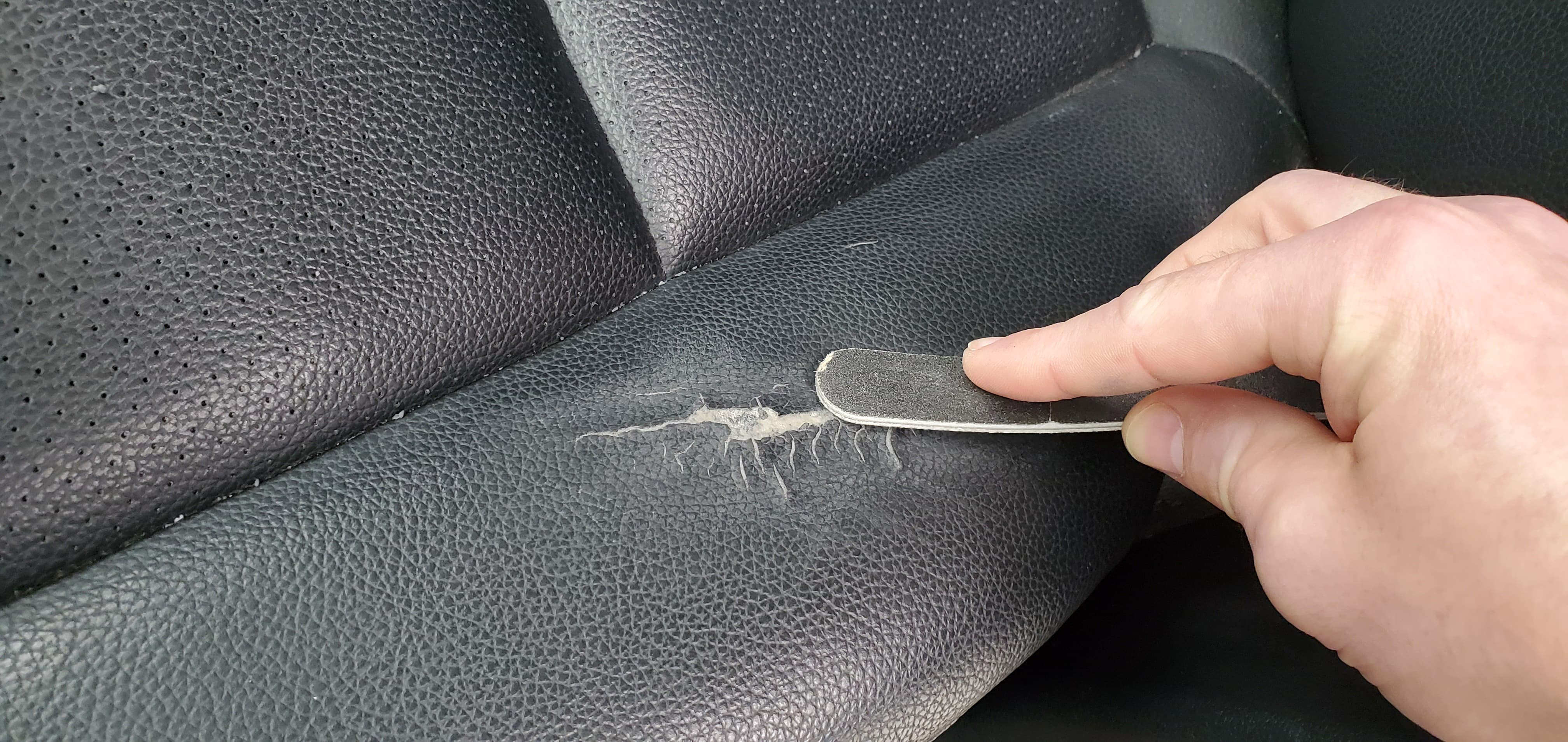 Mercedes Leather Car Seat Repairs